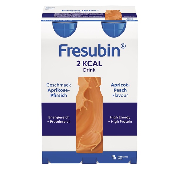 Fresubin 2kcal Drink Apricot Peach 200mL Easybottle Pack 4 - Fresubin product image for SEO optimization