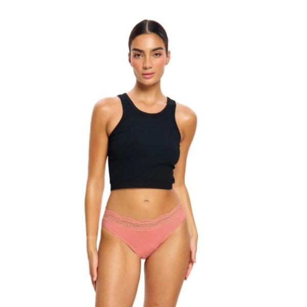 Modibodi Sensual Hi Waist Bikini Dusty Coral Size 16