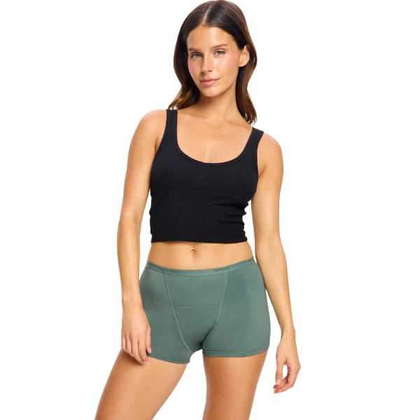 Modibodi Classic Boyshort Nocturnal Green Super Size 10