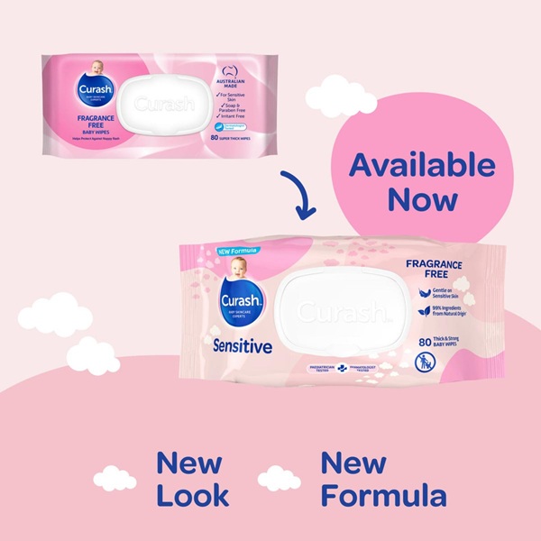 Curash Sensitive Fragrance Free Wipes Pack 80 - Image 3