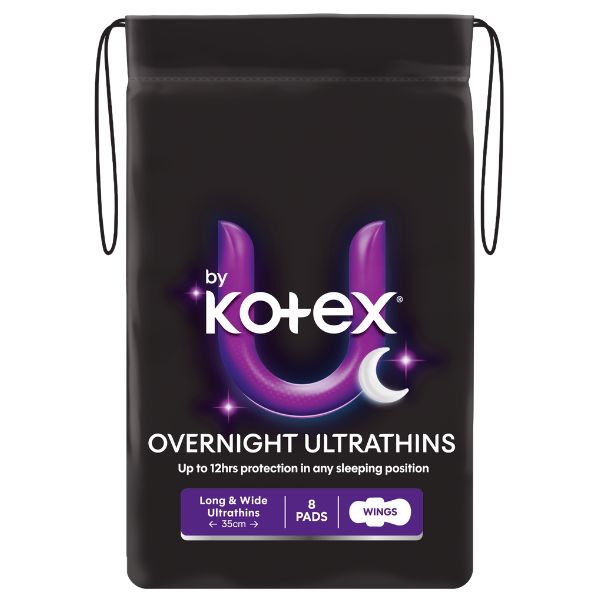 Image of U By Kotex Maxi Pads Overnight Long Carton 32 by U by Kotx