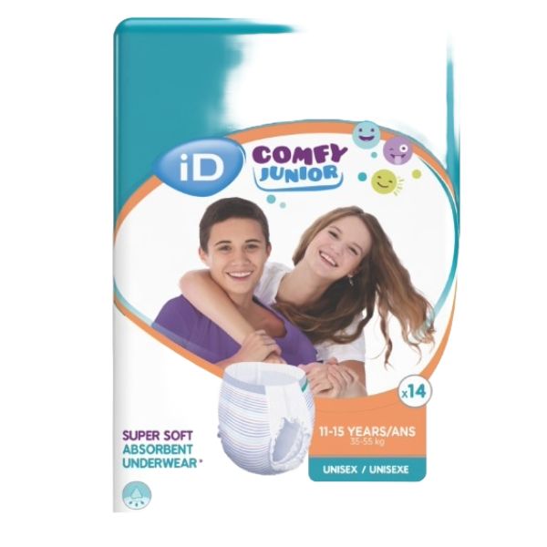 iD Comfy Junior Pants 11-15 Years 35-55kg 1307ml Pack 14