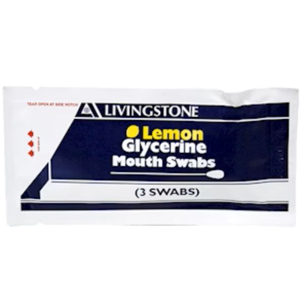 Livingstone Lemon Glycerine Mouth Swabs Box 75 - Image 2