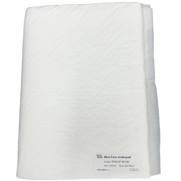 Cello Nice Care Underpad No Tucks 80cm x 150cm 1500ml Pack 12 - Image 2