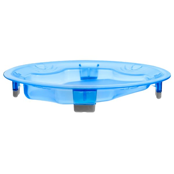 Non-slip Plate With Sloped Surface 23.5cm Blue