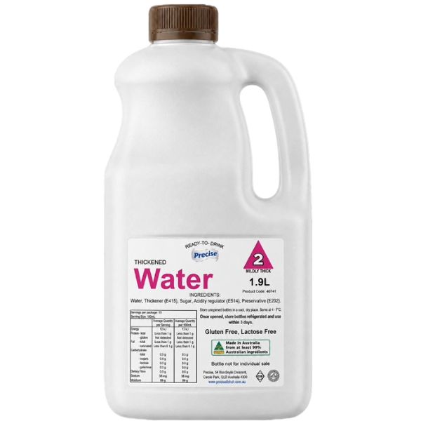 Image of a bottle of thickened water